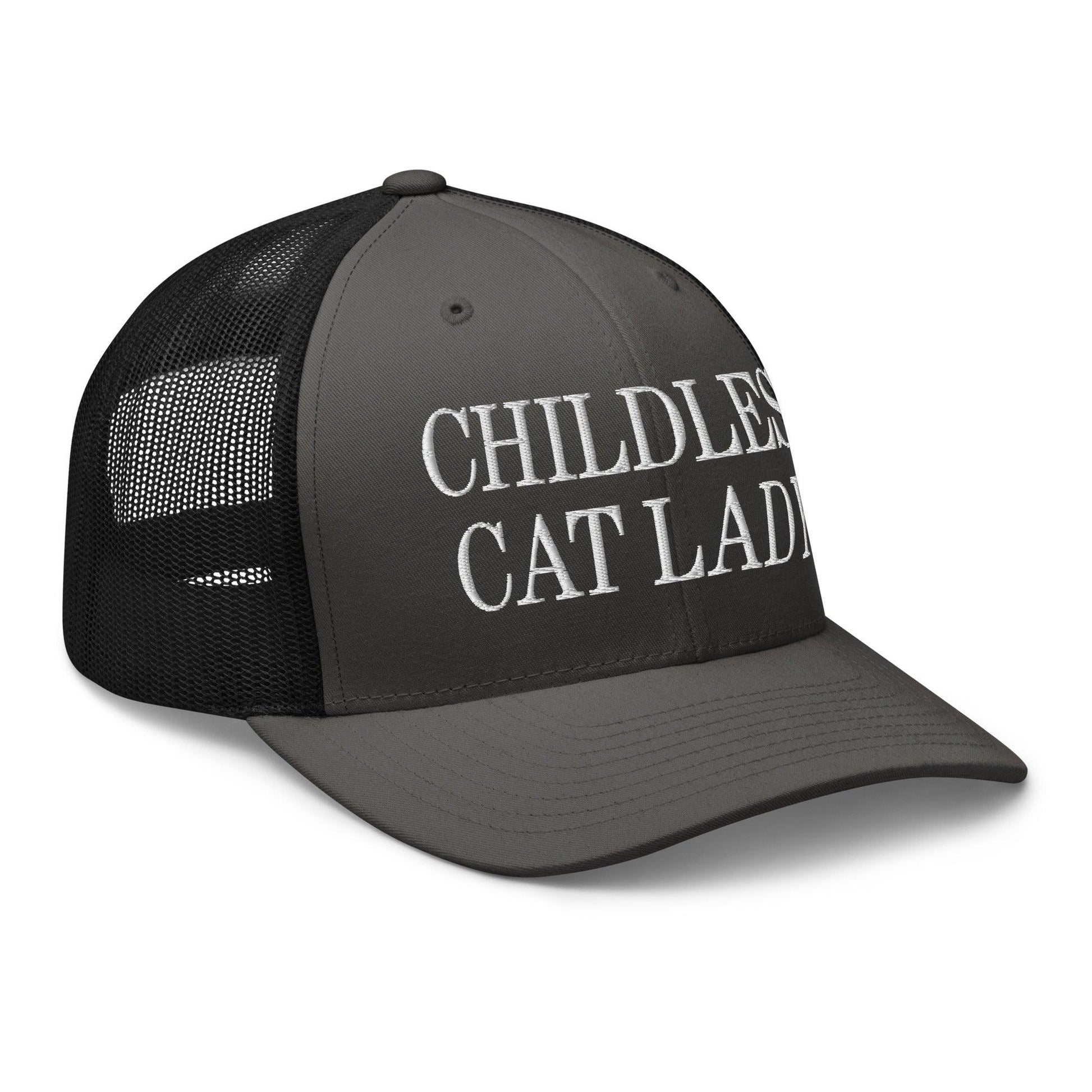 Childless Cat Lady Retro Trucker Hat - Headwear