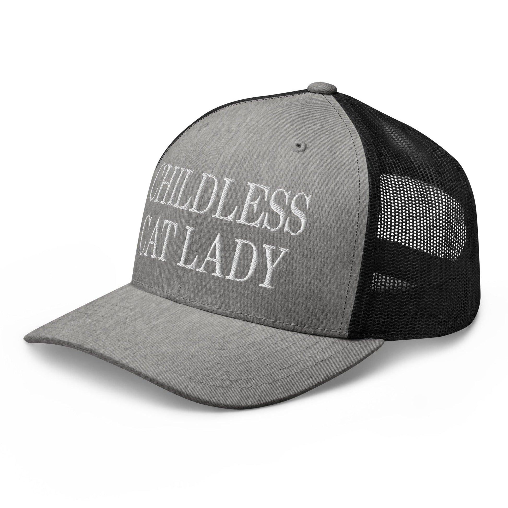 Childless Cat Lady Retro Trucker Hat - Headwear