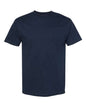 Navy blue Classic Pocket T-Shirt made from cotton polyester blend for custom apparel