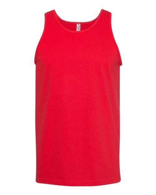 Red Classic Tank Top made from cotton polyester blend, perfect casual wear
