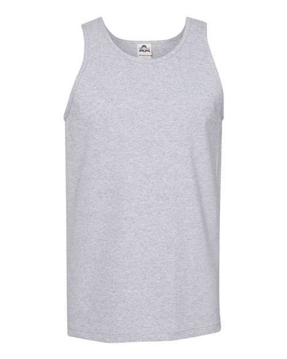 Gray Classic Tank Top made from durable cotton polyester blend fabric for comfortable wear