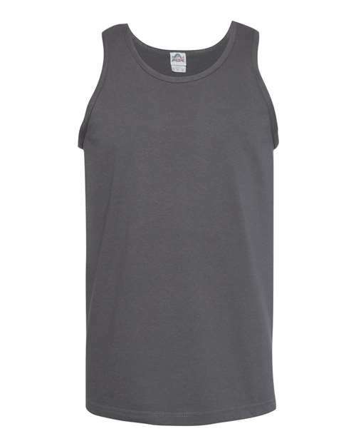 Gray Classic Tank Top made from soft cotton polyester blend for casual wear