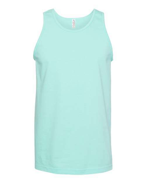 Mint green cotton polyester blend Classic Tank Top for casual wear