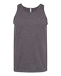 Gray heathered Classic Tank Top made from comfortable cotton polyester blend for casual wear
