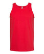 Red Classic Tank Top made from comfortable cotton polyester blend for everyday wear