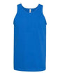 Blue Classic Tank Top made from soft cotton polyester blend for comfortable wear