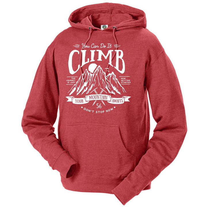 Climb National Park Hoodie - Red Heather / S - hoodie