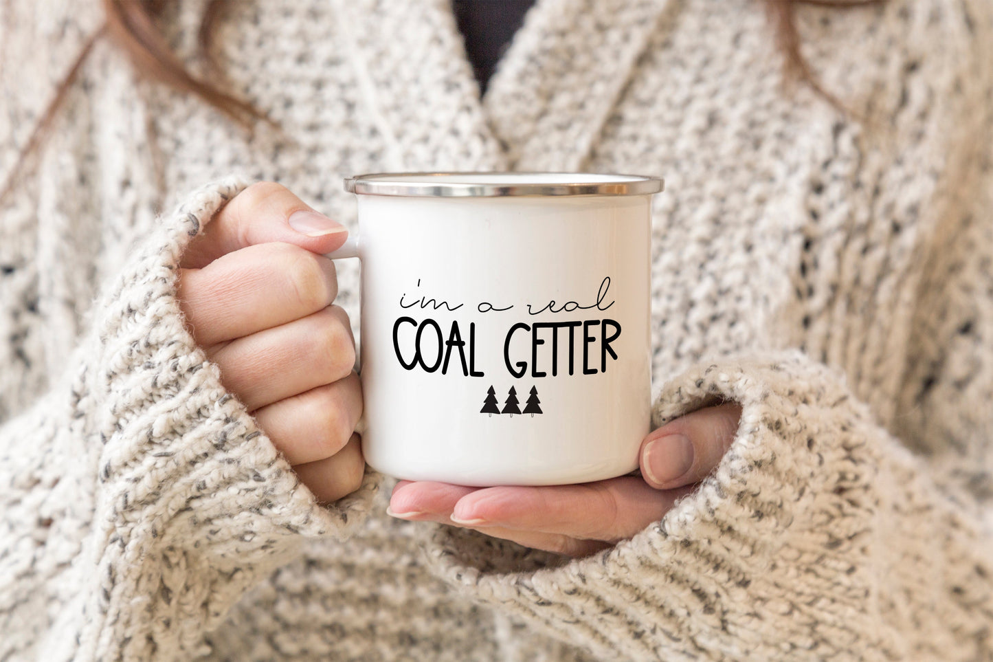 I'm a real coal getter Enamel Mug