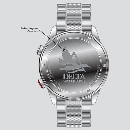 Columbia Timing Outbacker 3-Hand Date Watch - Black Dial Stainless Steel Bracelet