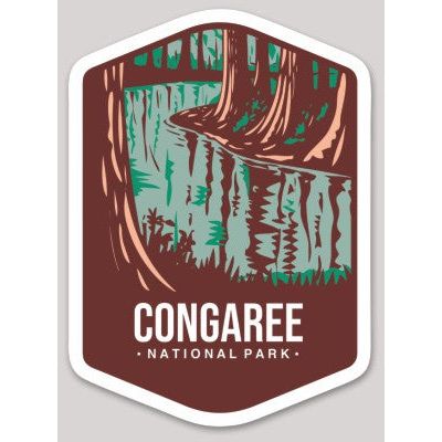 Congaree National Park Die Cut Sticker Large - sticker