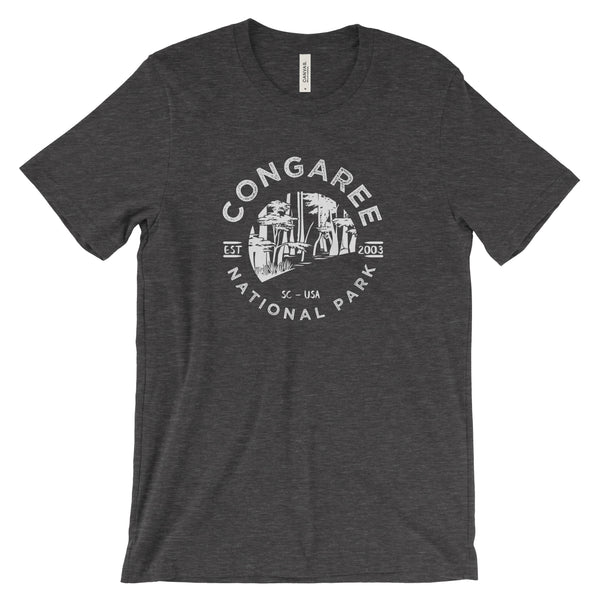 Congaree National Park T shirt - S / Dark Grey Heather - tshirt