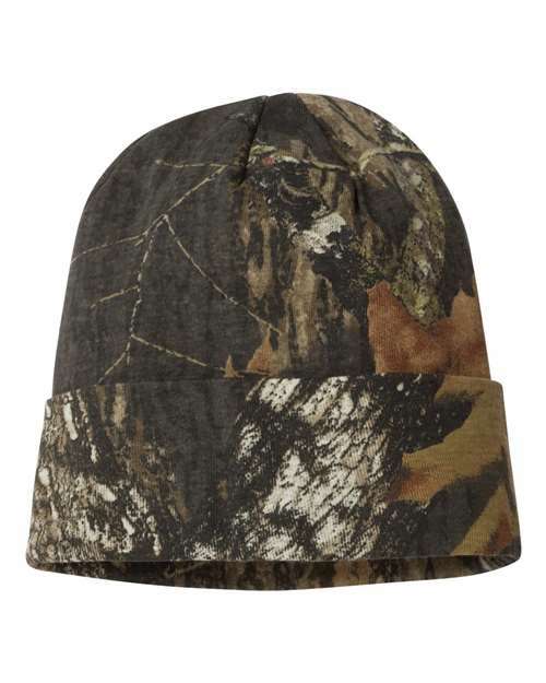 Conquer canadian cold with camo beanies lcb12 - Mossy Oak BreakUp / Single Unit - BEANIES