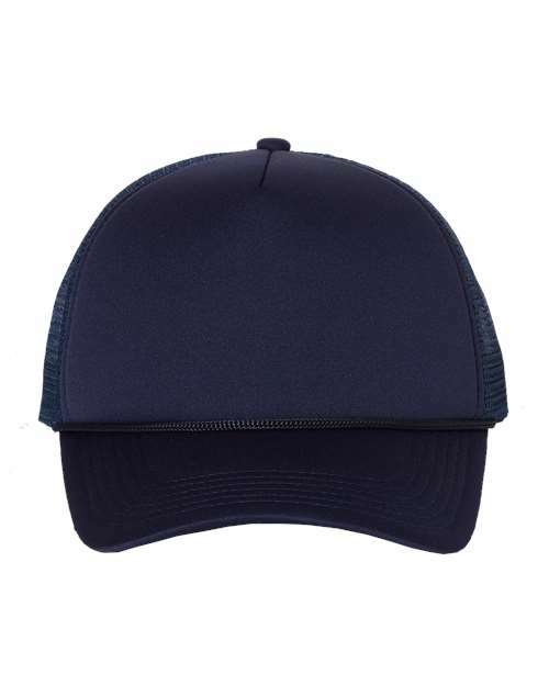 Conquer heat: custom apparel foam mesh trucker cap for live screen printing toronto cnfs - Navy/ Navy / Adjustable