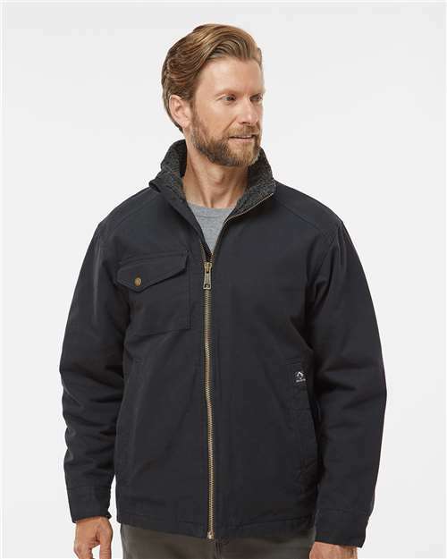 Conquer the cold: custom apparel canvas jacket for screen printing needs - Black / S - Jacket