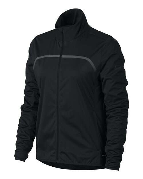 Black zip-up jacket designed for screen printing in custom apparel by Conquer Canada
