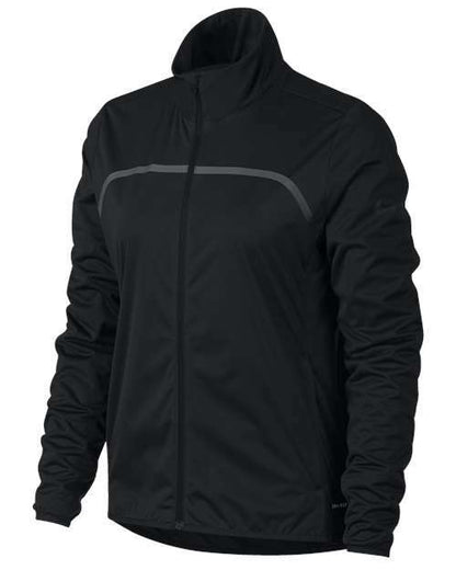 Black athletic jacket for screen printing and custom apparel by Conquer Canada