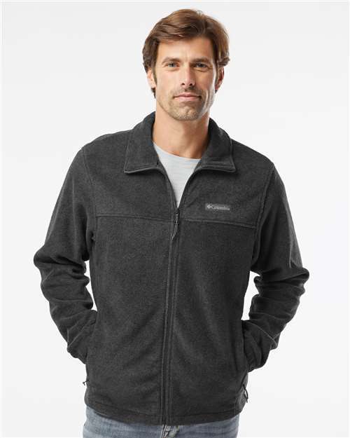 Conquer the cold: steens mountain fleece jacket perfect for custom apparel z20 - Charcoal Heather / XXL