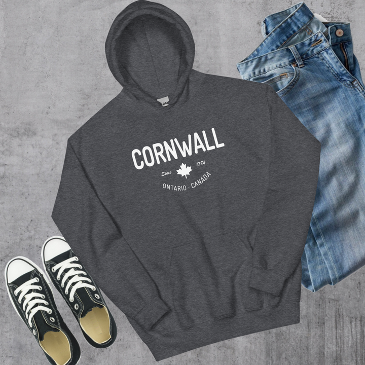 Cornwall Since 1784 Hoodie - Dark Heather / S