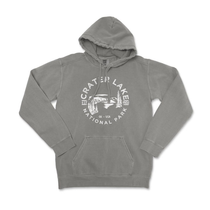 Crater Lake National Park Comfort Colors Hoodie - S / Grey - hoodie