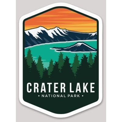 Crater Lake National Park Die Cut Sticker Large - sticker