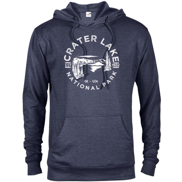 Crater Lake National Park Hoodie - Denim Heather / S - hoodie