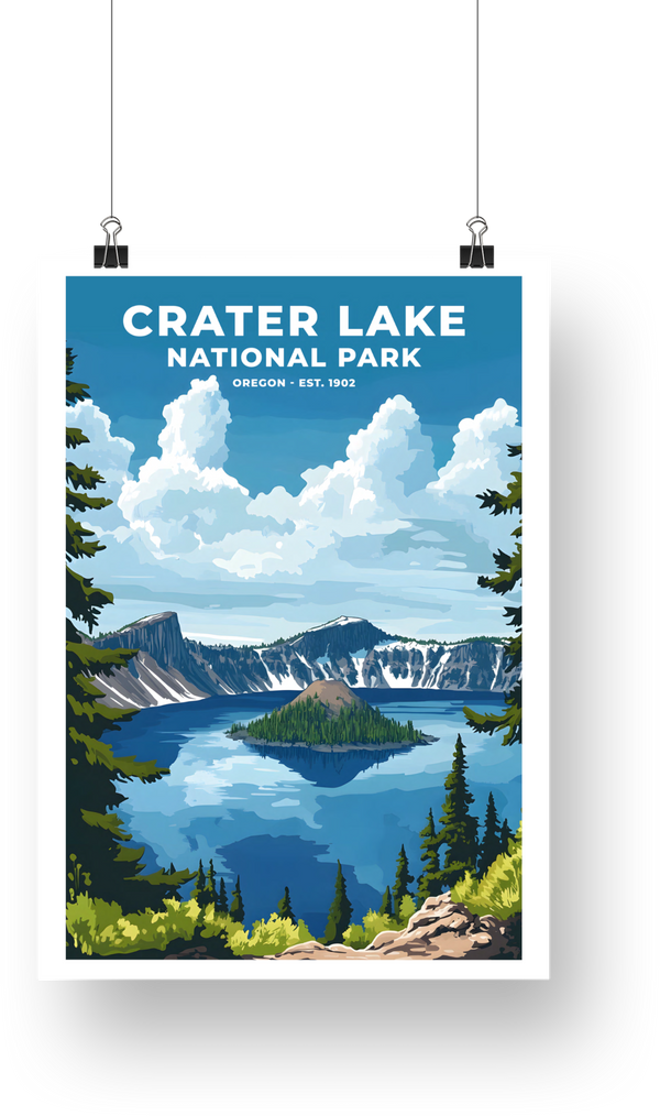 Crater Lake National Park Poster - poster