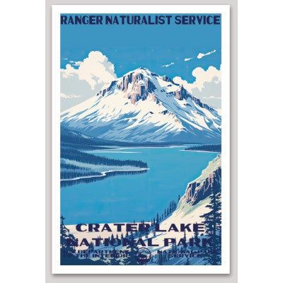 Crater Lake National Park WPA Sticker Large - sticker