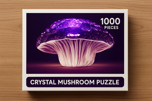 🔮 Crystal Mushroom Puzzle – 1000 Pieces 20x30’’ - No - As Is - Puzzles