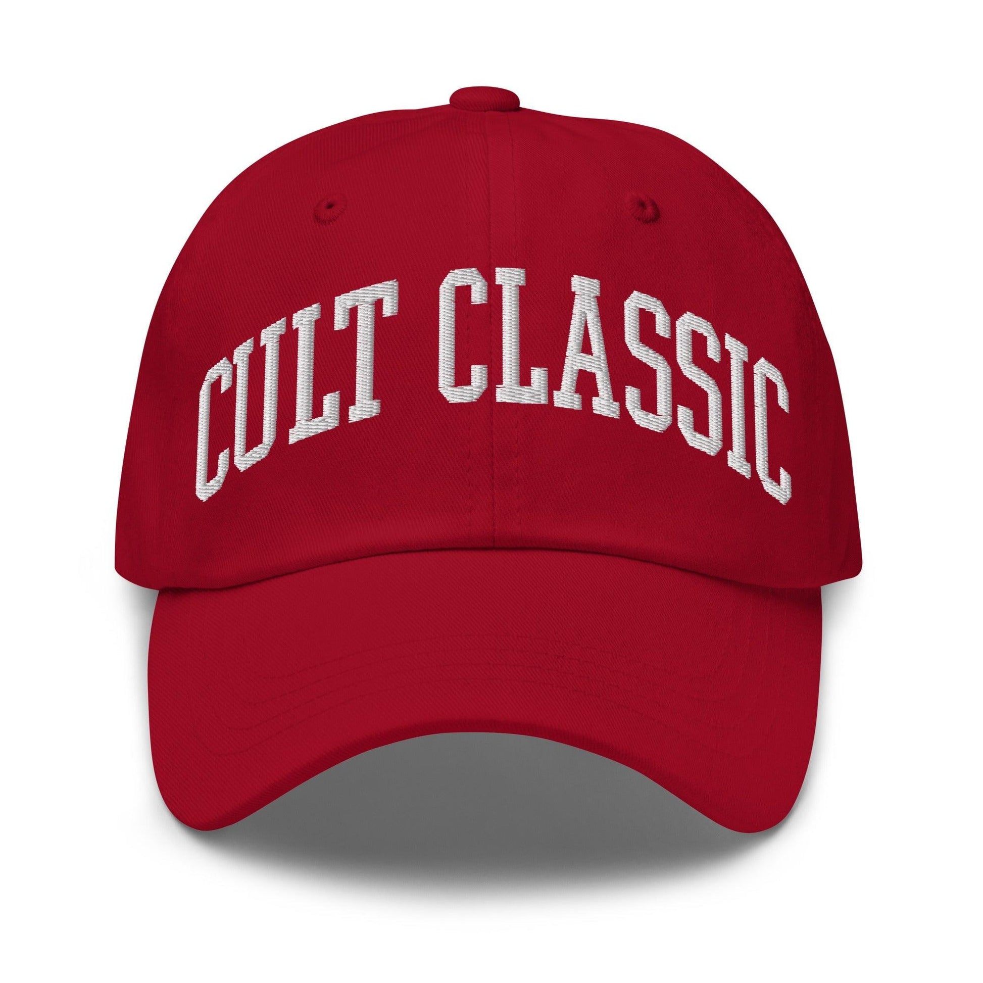 Cult Classic Embroidered Dad Hat - Cranberry