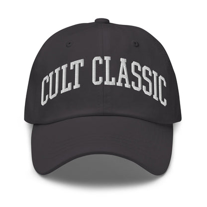 Cult Classic Embroidered Dad Hat - Dark Grey