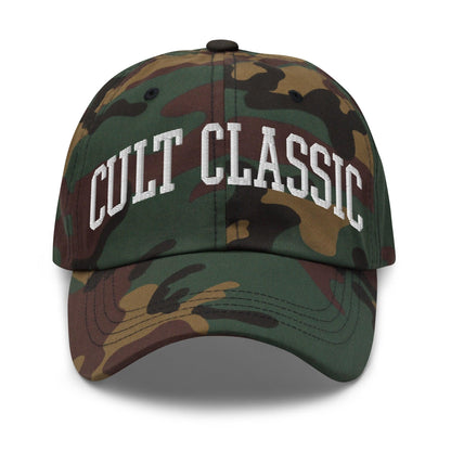 Cult Classic Embroidered Dad Hat - Green Camo