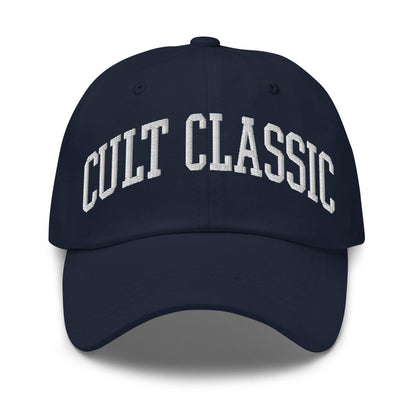 Cult Classic Embroidered Dad Hat - Navy