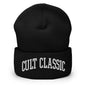 Cult Classic Embroidered Knit Cuffed Beanie - Black