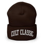Cult Classic Embroidered Knit Cuffed Beanie - Brown