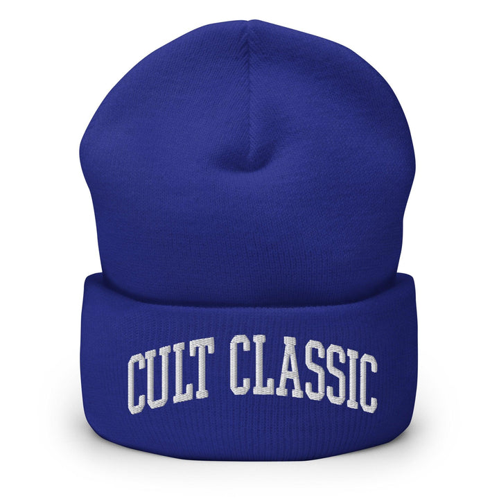 Cult Classic Embroidered Knit Cuffed Beanie - Royal