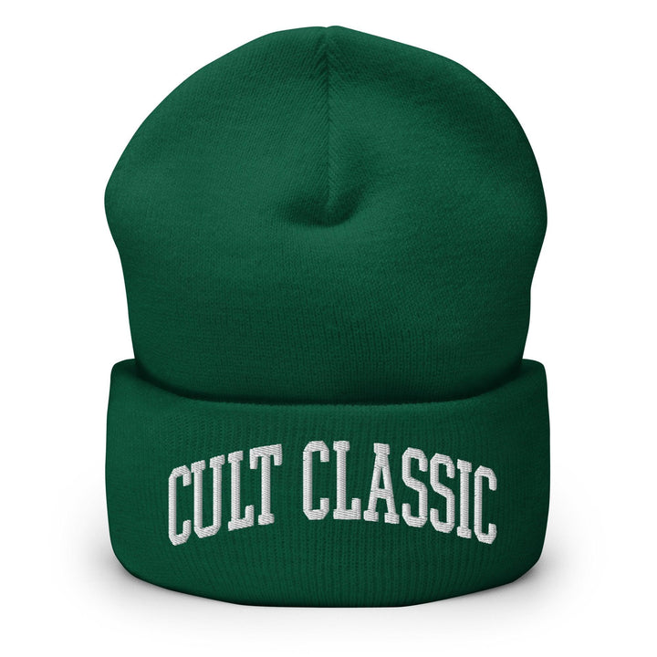 Cult Classic Embroidered Knit Cuffed Beanie - Spruce