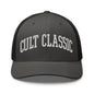 Cult Classic Embroidered Mesh Trucker Hat - Charcoal/ Black
