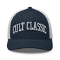Cult Classic Embroidered Mesh Trucker Hat - Navy/ White