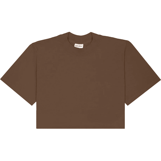 Custom crop top: toronto screen printing sensation c100 - Mocha / XS - CROP TOP