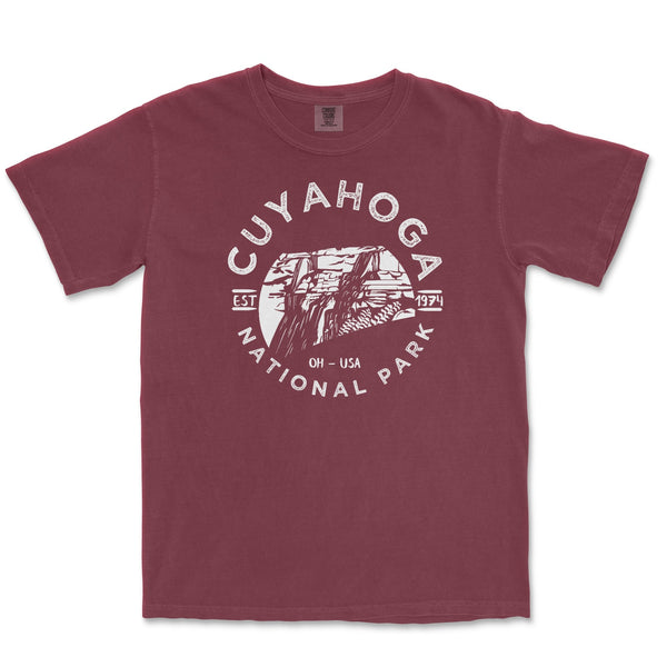 Cuyahoga Valley National Park Comfort Colors T Shirt - S / Brick - tshirt