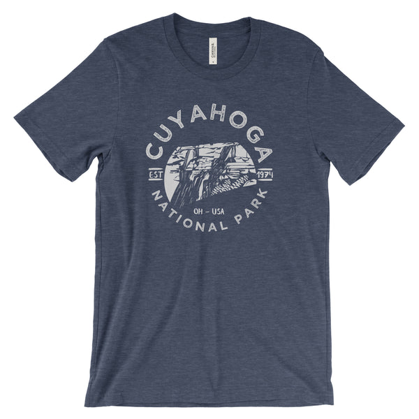 Cuyahoga Valley National Park T shirt - Heather Navy / S - tshirt