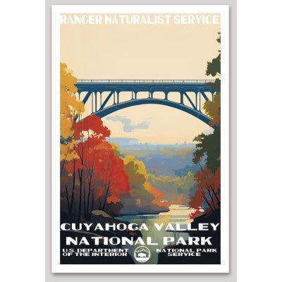 Cuyahoga Valley National Park WPA Sticker Large - sticker