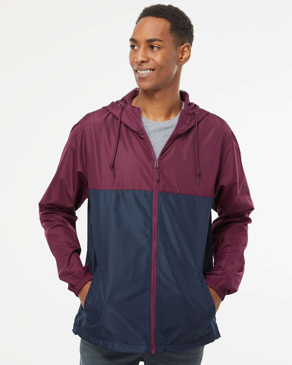 Independent Trading Co. Lightweight Windbreaker Full-Zip Jacket EXP54LWZ