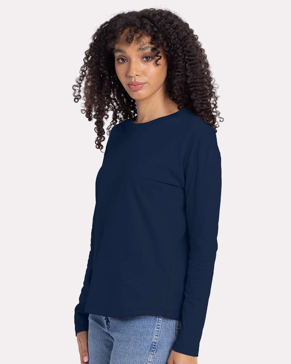 Next Level Women's Cotton Relaxed Long Sleeve T-Shirt 3911