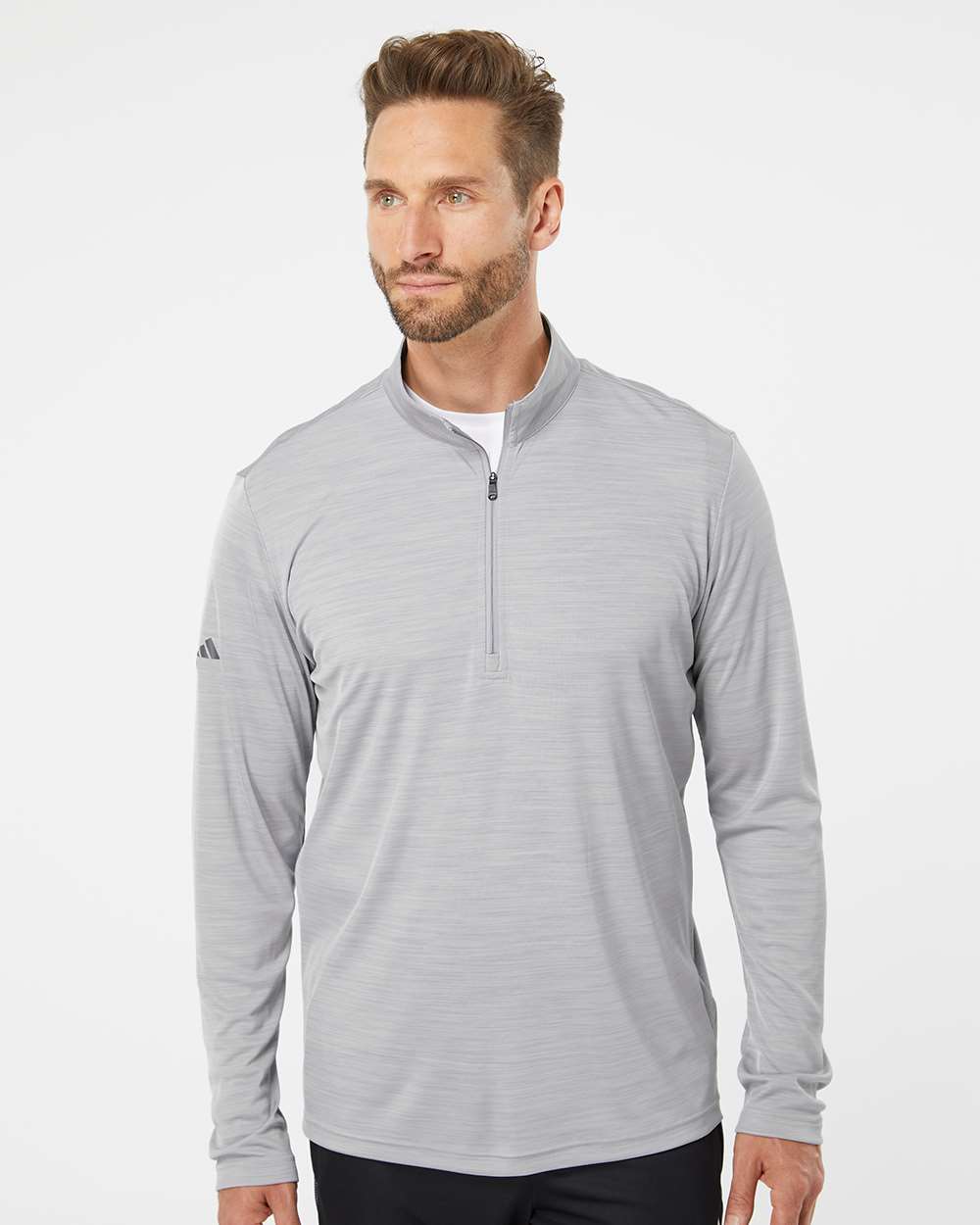 Adidas Lightweight Mélange Quarter-Zip Pullover A475