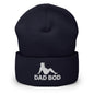 Dad Bod Mud Flap Silhouette Embroidered Knit Cuffed Beanie - Navy