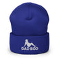 Dad Bod Mud Flap Silhouette Embroidered Knit Cuffed Beanie - Royal