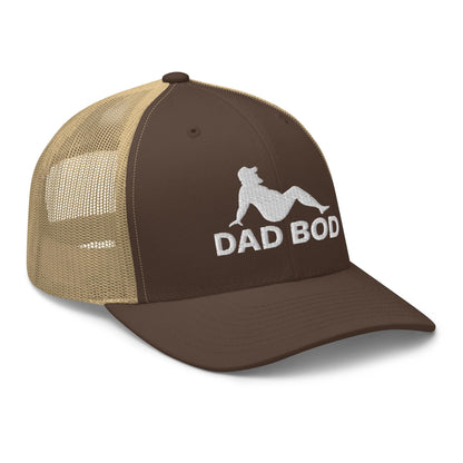 Dad Bod Mud Flap Silhouette Embroidered Mesh Trucker Hat
