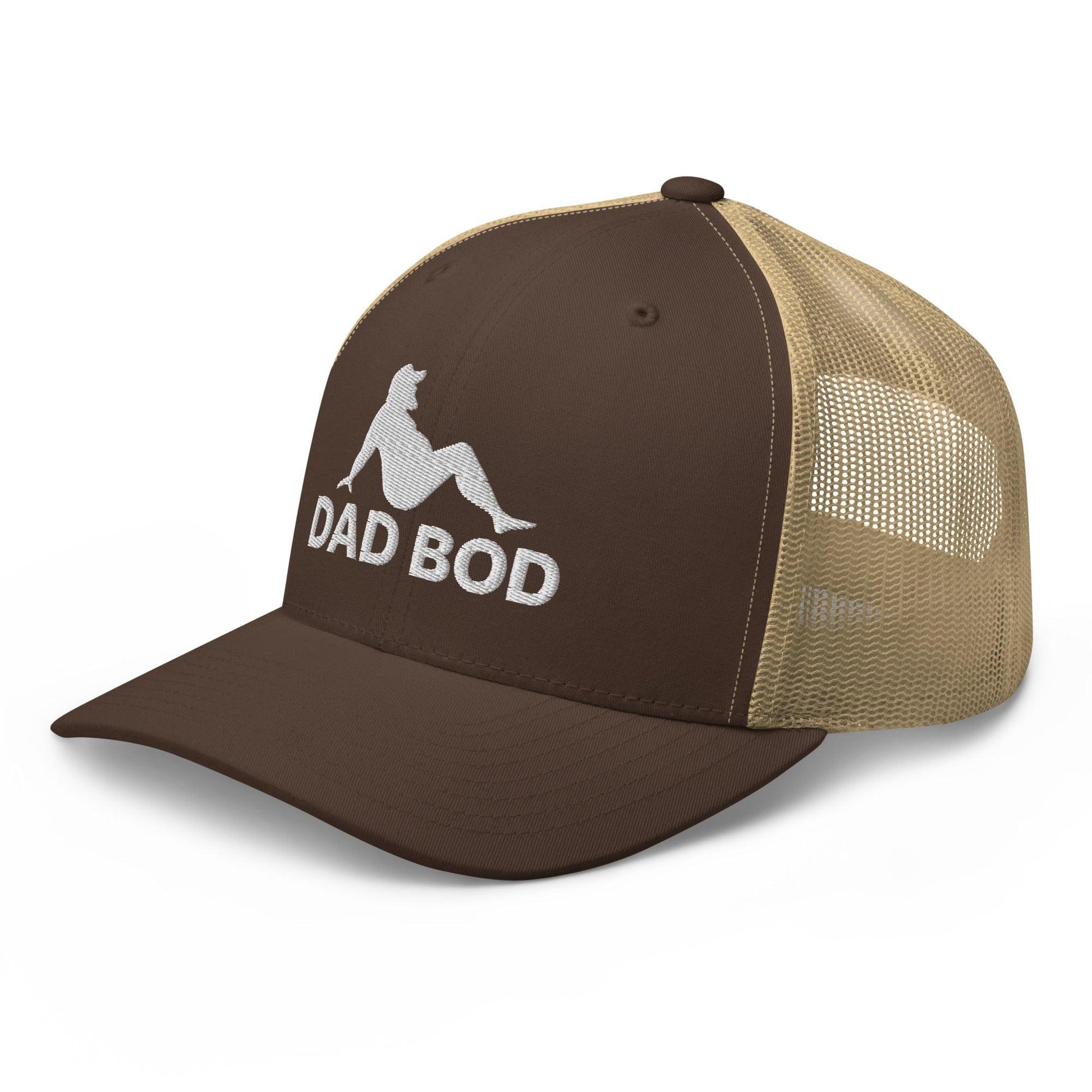 Dad Bod Mud Flap Silhouette Embroidered Mesh Trucker Hat