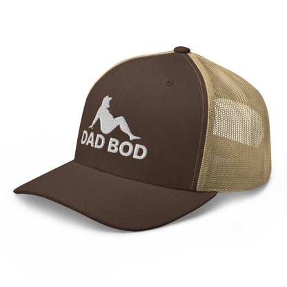 Dad Bod Mud Flap Silhouette Embroidered Mesh Trucker Hat